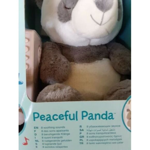 Cloud B Peaceful Panda Sleep Soothers, NIB. Color Grey and Ivory. - Picture 3 of 9
